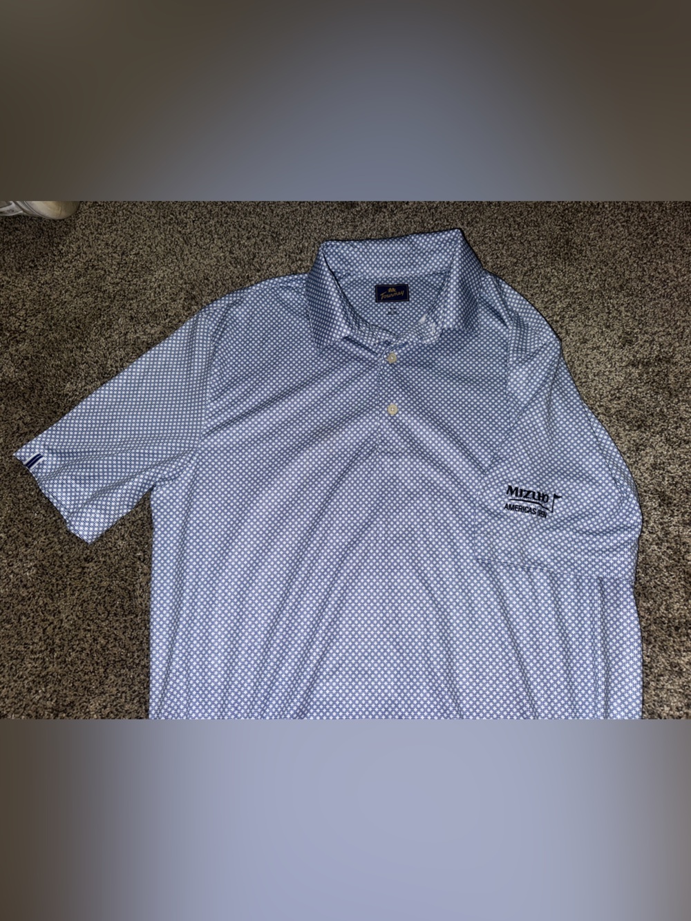 Tourney Mizuho Americas Open Men’s Light Blue Polo Medium